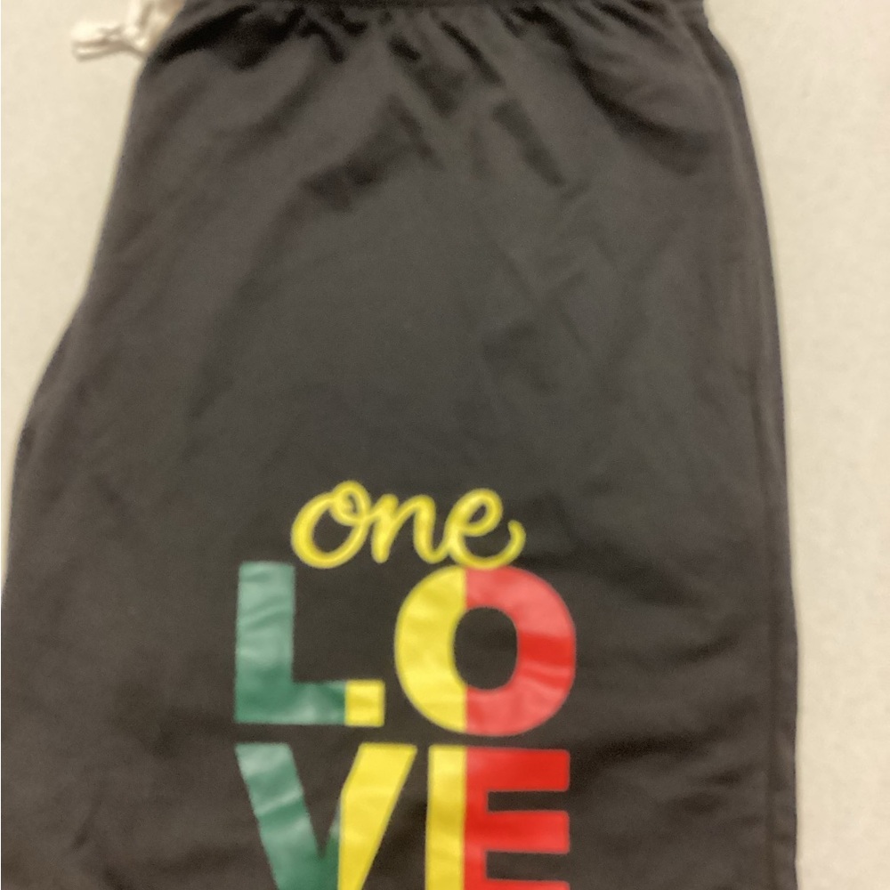 2 for 15$} (3 for 20$) plus 10% n 9.99 shipping One Love Black Men's Shorts